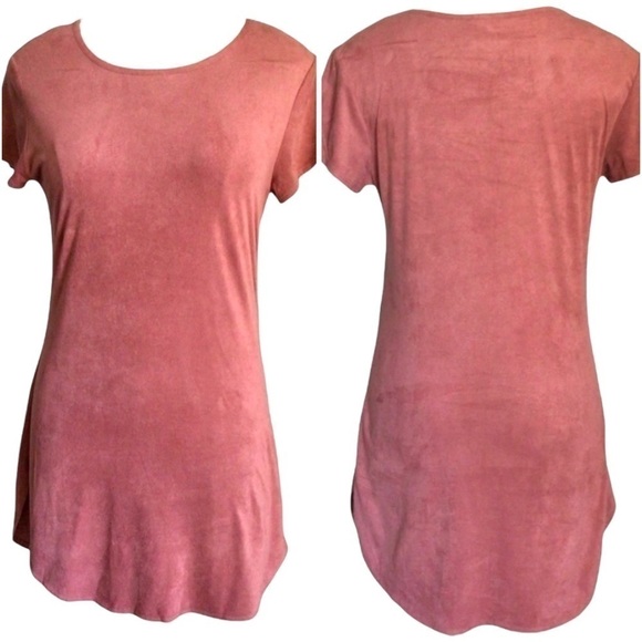 PINK Mini T Shirt Dress by TMG New York Y2K 90’s Vintage Juniors XL or Women’s S - Picture 1 of 9
